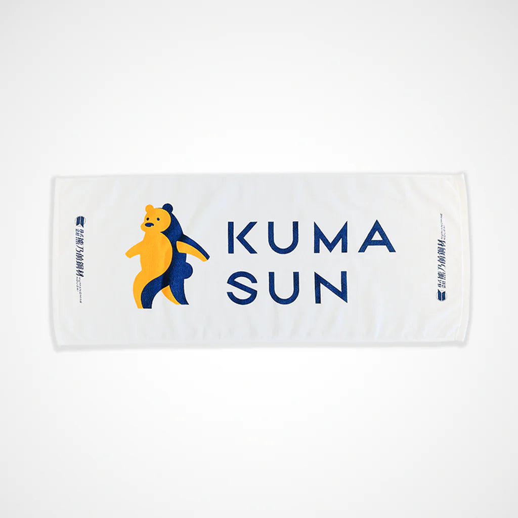【KUMASUN】フェイスタオル（白）３４×８４ｃｍ（送料無料）